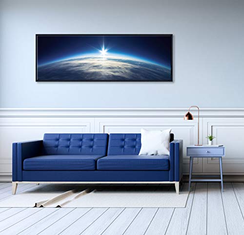 Blue Universe Earth Canvas Wall Art – Framed & Gallery Wrapped