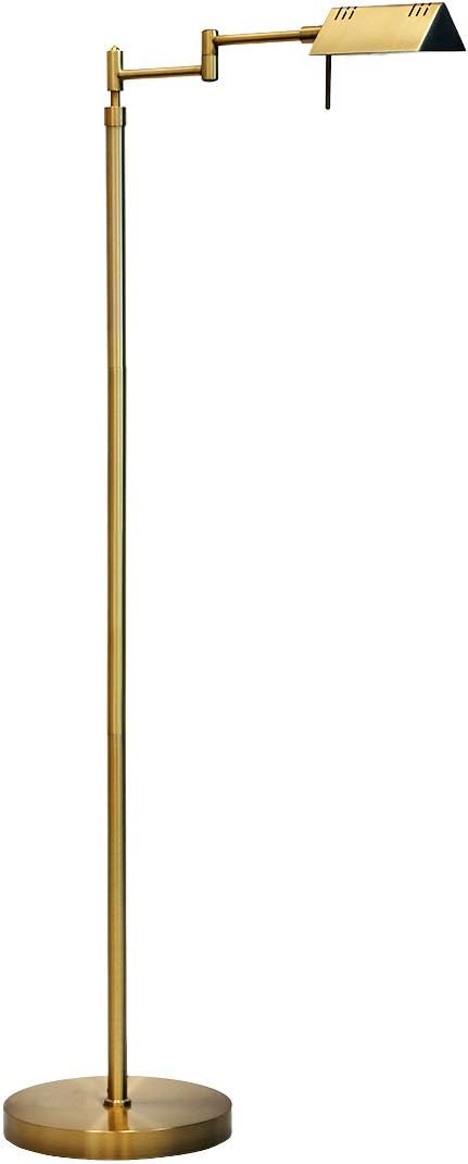 Dimmable LED Pharmacy Floor Lamp with Swing Arms
