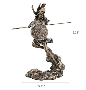 Greek Goddess Athena Bronze Finish Statue