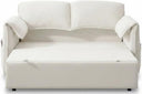 63" Velvet Pull-Out Sofa Bed – 3-in-1 Convertible Futon Loveseat