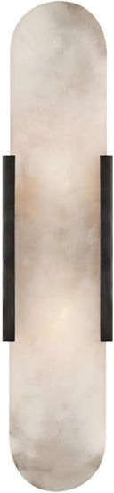 Marble Wall Sconce Light Fixture – 3-Light Candelabra Style