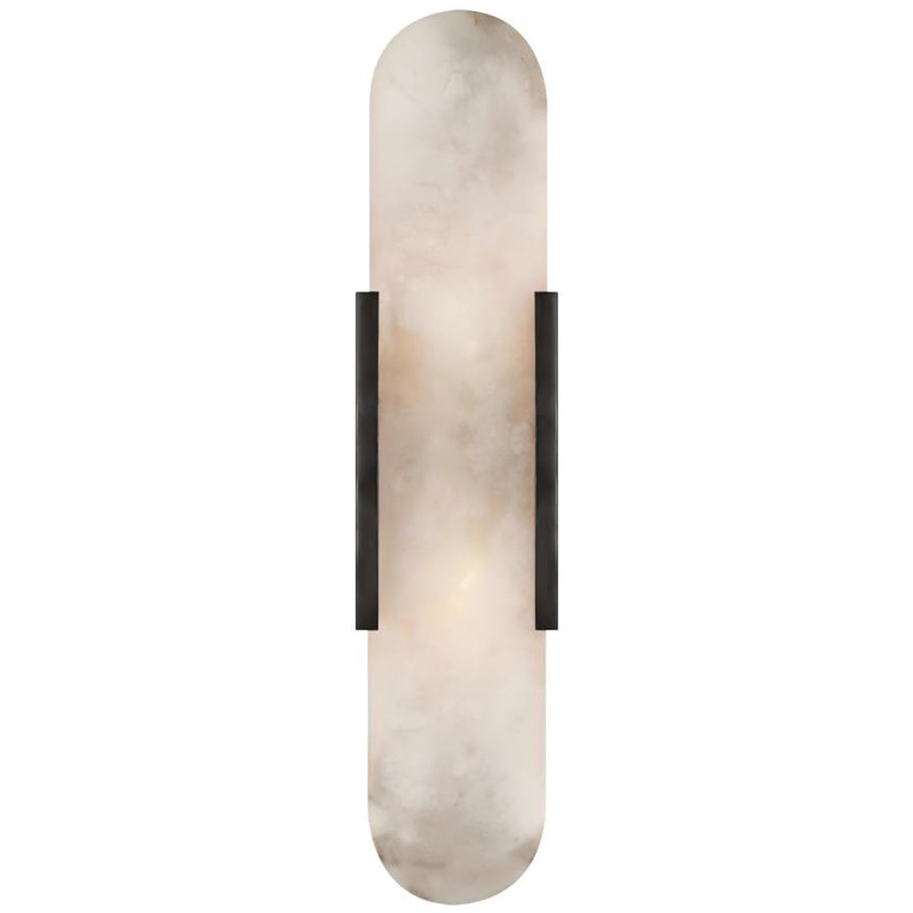 Marble Wall Sconce Light Fixture – 3-Light Candelabra Style