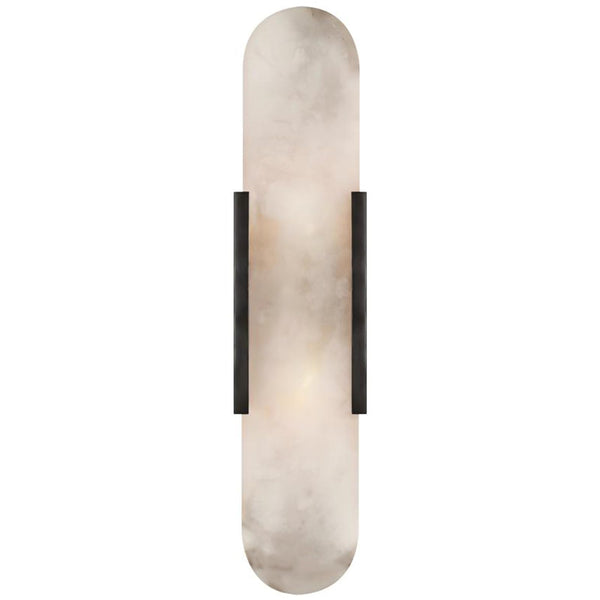 Marble Wall Sconce Light Fixture – 3-Light Candelabra Style