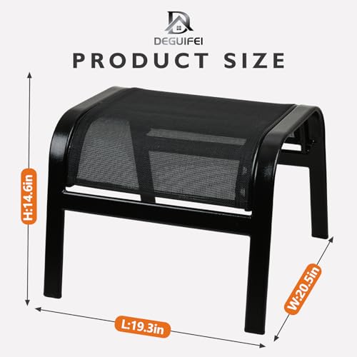 Outdoor Ottoman Footrest Set of 2