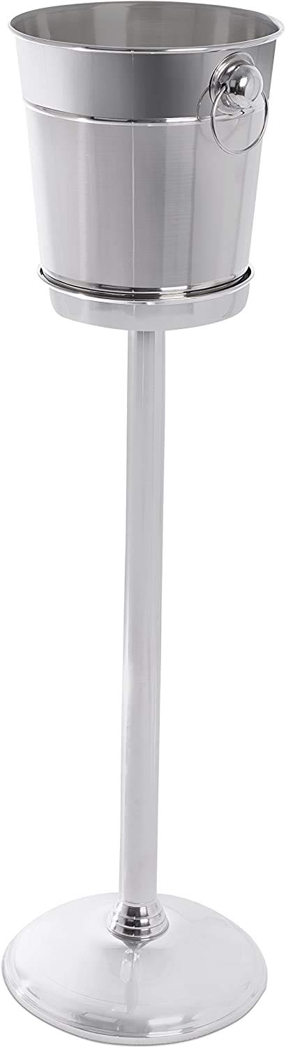 Stainless Steel Champagne Bucket with Floor Stand