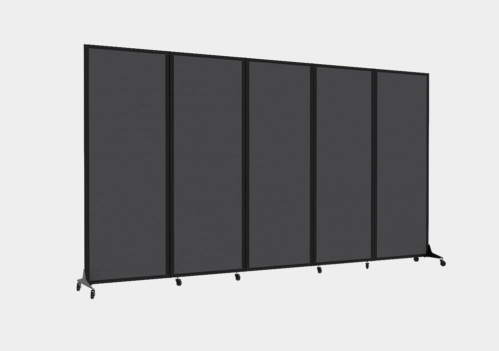 5-Panel Folding Room Divider with Locking Casters