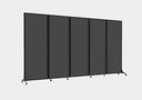 5-Panel Folding Room Divider with Locking Wheels