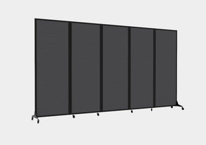 5-Panel Folding Room Divider with Locking Casters