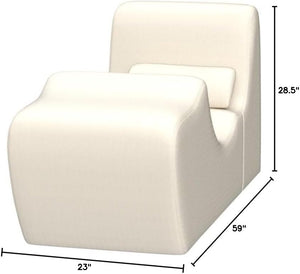 Zero Gravity Chaise Lounger with Lumbar Pillow