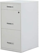 3-Drawer Vertical File Cabinet with Lock – Letter Size, Metal