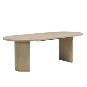 Oval Pedestal Dining Table for 6
