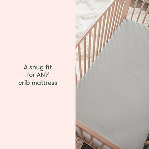Organic Cotton Fitted Crib Sheet 2-Pack