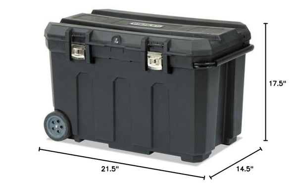 50 Gallon Mobile Tool Chest with Wheels and Locking Latches