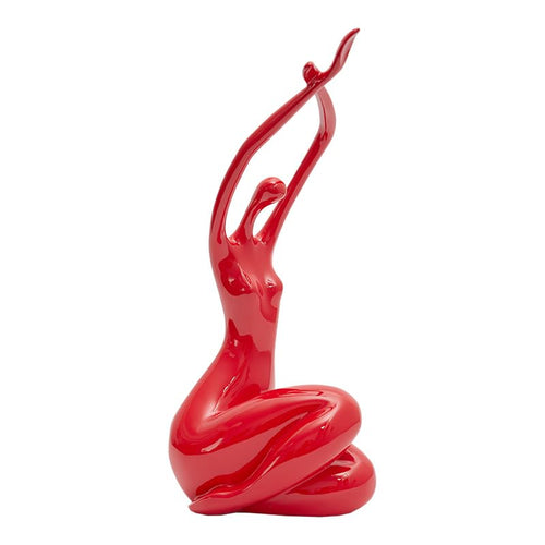Yoga Lady Figurine Statue – Polyresin Home Decor Sculpture 13 Inch