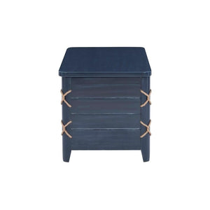 Wood Rope Storage Chest with Cedar Lining – Blue