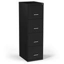 4-Drawer Locking Metal Vertical File Cabinet – Letter & Legal Size, Black