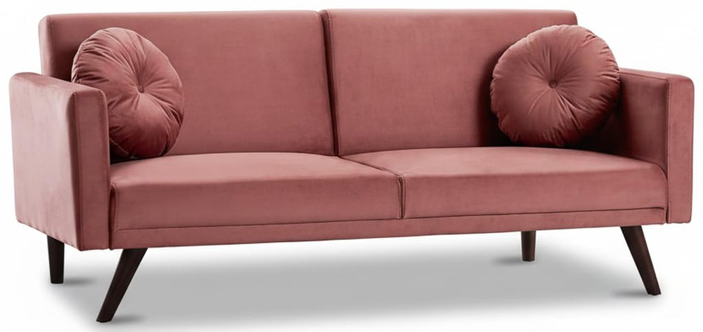 Retro Velvet Convertible Futon Sofa Bed