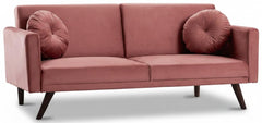 Retro Velvet Convertible Futon Sofa Bed