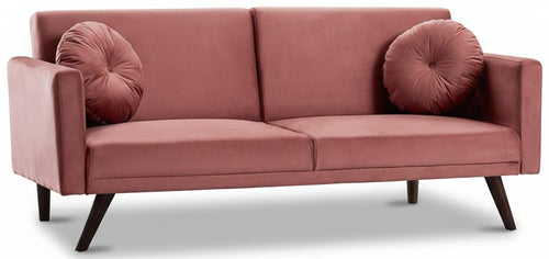 Retro Velvet Convertible Futon Sofa Bed