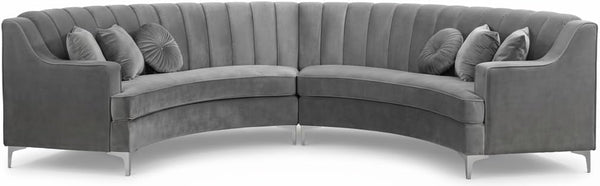 141.34" Oversized L-Shaped Curved Sectional Sofa
