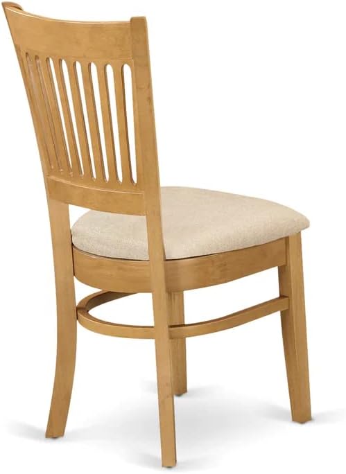 Dining Chairs with Linen Seat, Set of 2