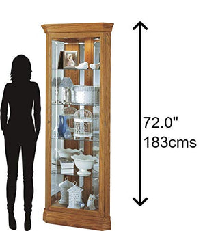 Hammond Curio Cabinet II – Golden Wood Display Cabinet