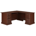 L-Shaped Executive Office Desk with Storage