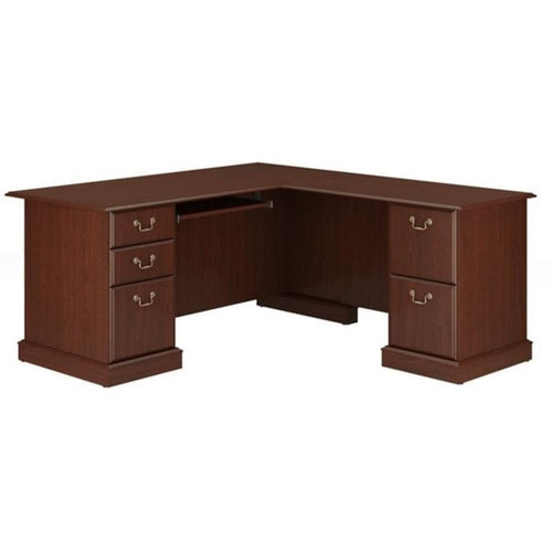 L-Shaped Executive Office Desk with Storage