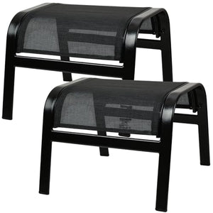 Outdoor Ottoman Footrest Set of 2