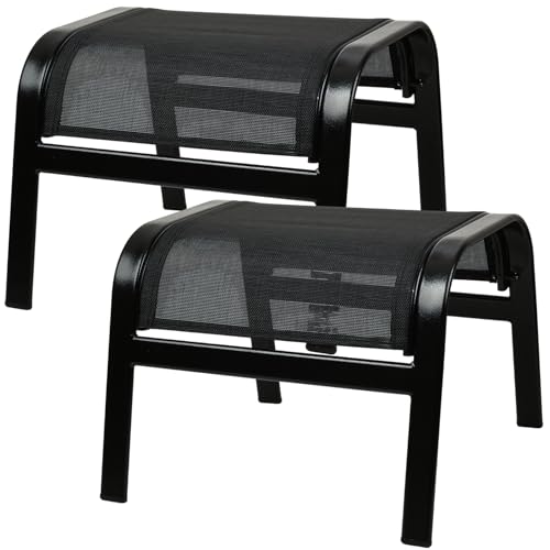 Outdoor Ottoman Footrest Set of 2