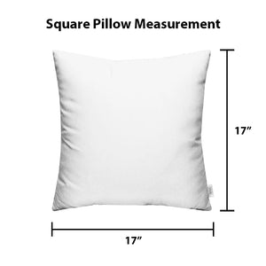 Outdoor Throw Pillows Set of 4 – 17"x17" Reversible Polyester