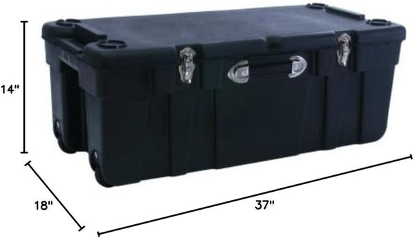 Large Wheeled Storage Trunk – 37" x 18" x 14"