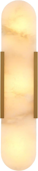 Marble Wall Sconce Light Fixture – 3-Light Candelabra Style