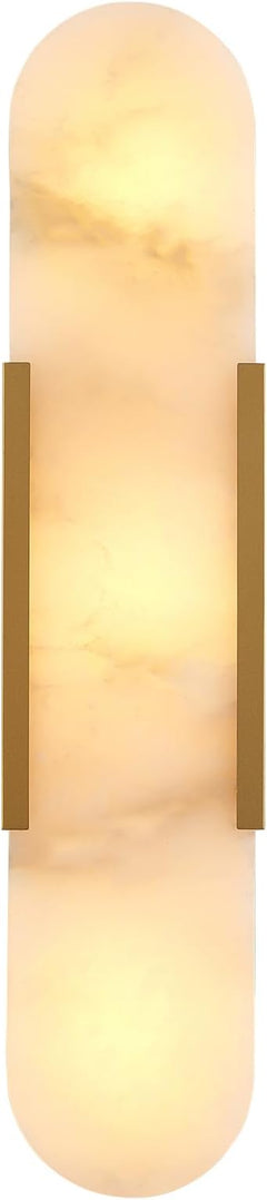 Marble Wall Sconce Light Fixture – 3-Light Candelabra Style