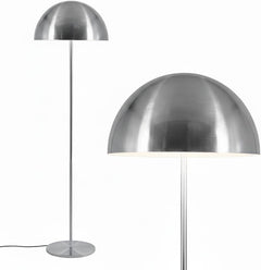 Mushroom Floor Lamp with Color Changing LED & Metal Dome Shade