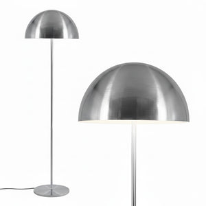 Mushroom Floor Lamp with Color Changing LED & Metal Dome Shade
