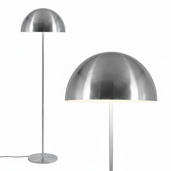 Mushroom Floor Lamp with Color Changing LED & Metal Dome Shade