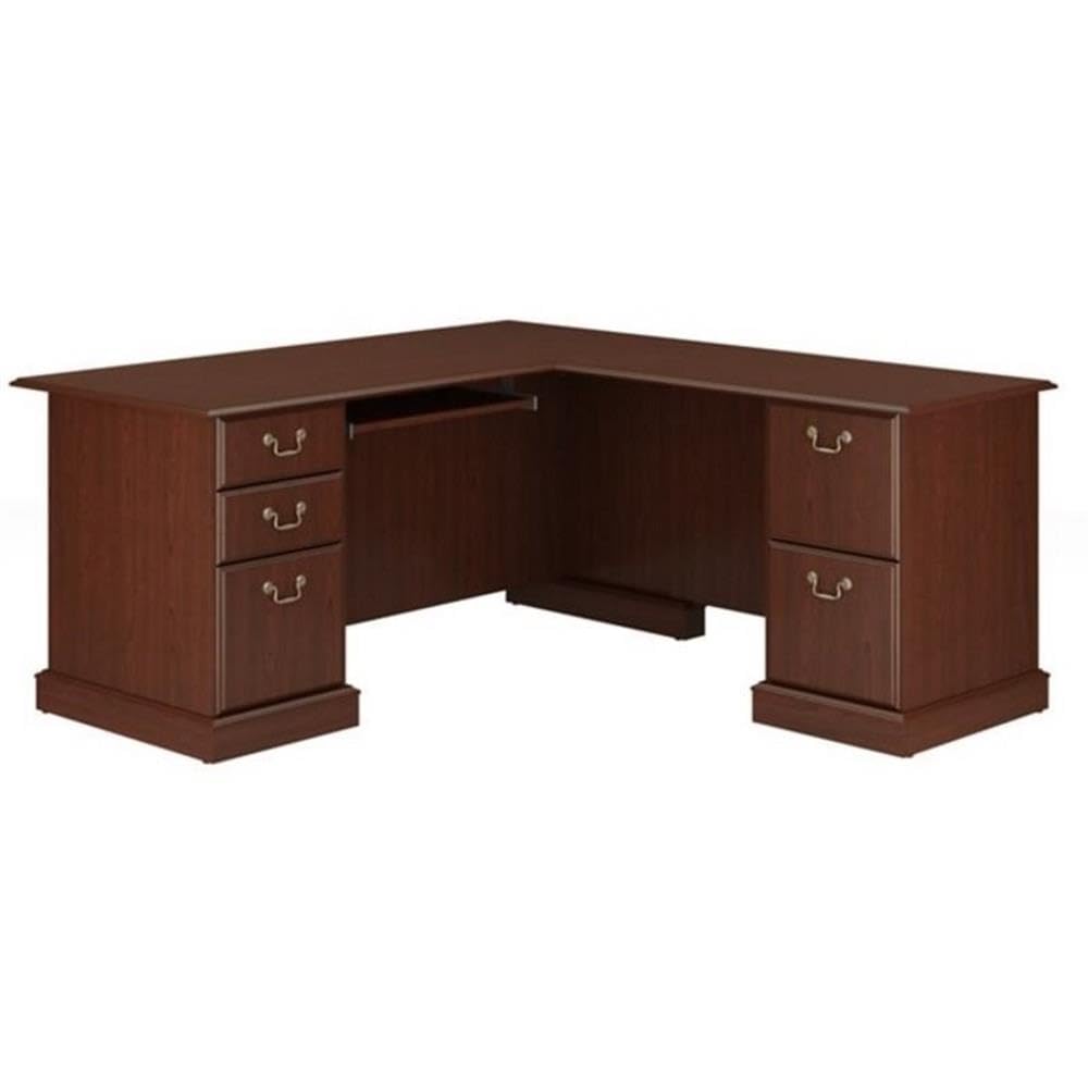 L-Shaped Executive Office Desk with Storage