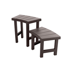 Hot Tub Bench Set – 4-Piece Curved Spa Seating (2 Medium + 2 Tall)