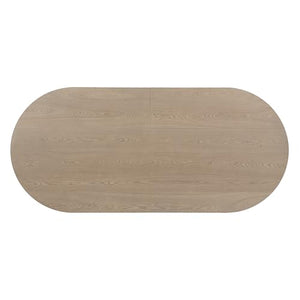Oval Pedestal Dining Table for 6