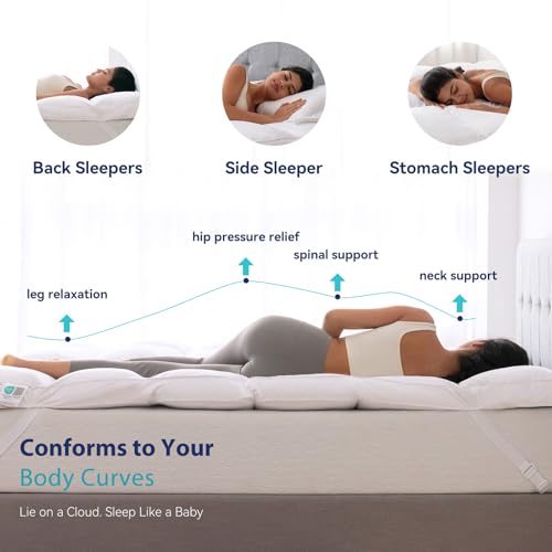 3-Inch Goose Feather Mattress Topper with Cotton Cover