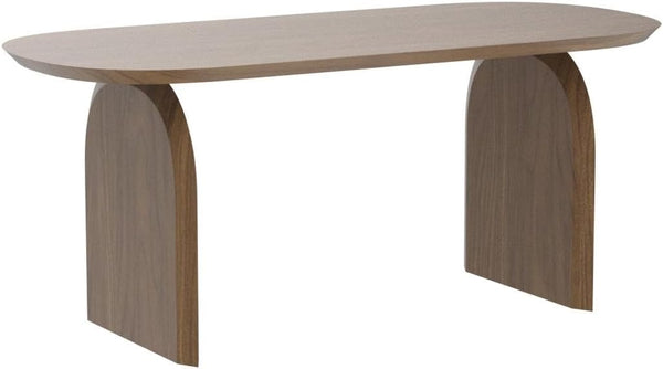 Oval Dining Table for 6 — Solid Pine Wood, Japandi Modern