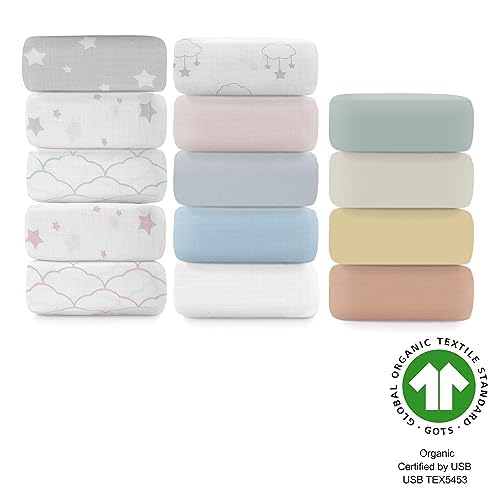 Organic Cotton Fitted Crib Sheet 2-Pack