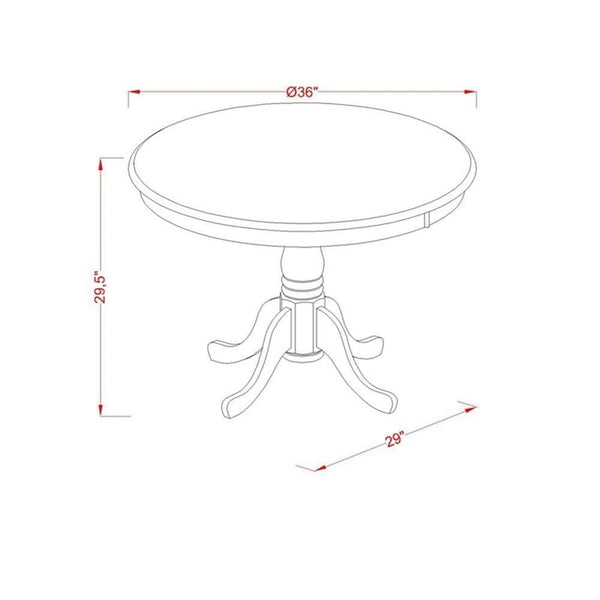 Round Pedestal Dining Table