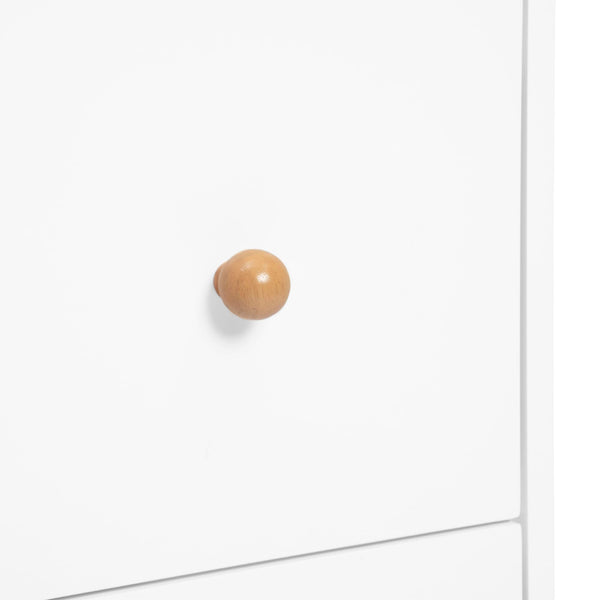 3-Drawer Dresser with Interlocking Drawers – White/Natural