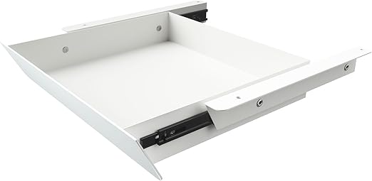 Under Desk Sliding Drawer with Tilted Pull-Out Panel
