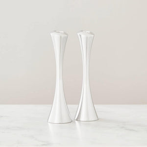 Spiral Candlestick Holders Set of 2 – Polished Metal Taper Candle Holders
