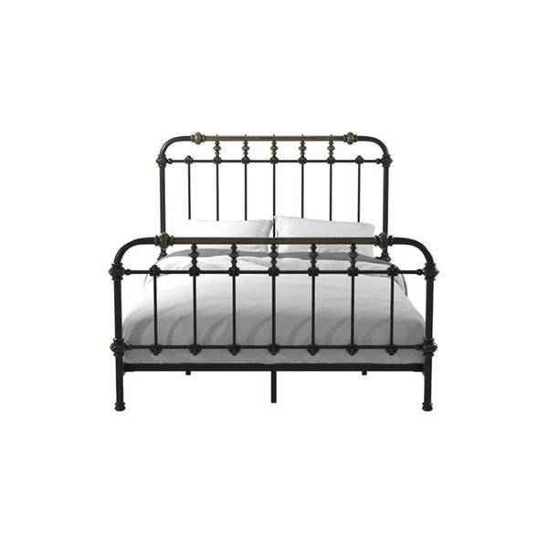 Metal Spindle Bed Frame with Headboard and Footboard