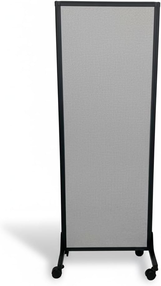 5-Panel Folding Room Divider with Locking Wheels