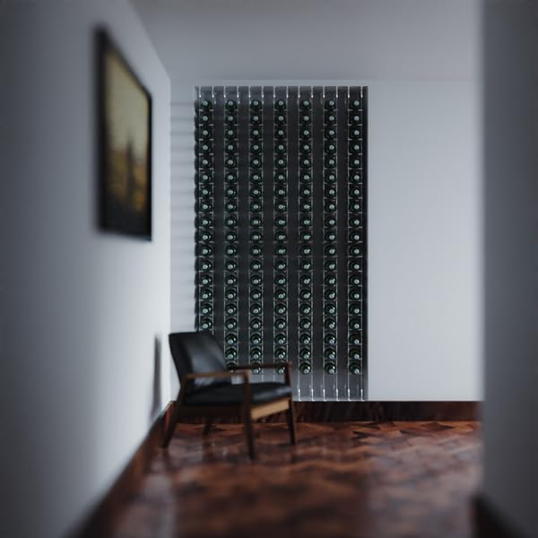Floor-to-Ceiling Cable Wine Rack – 20-Bottle Freestanding Storage